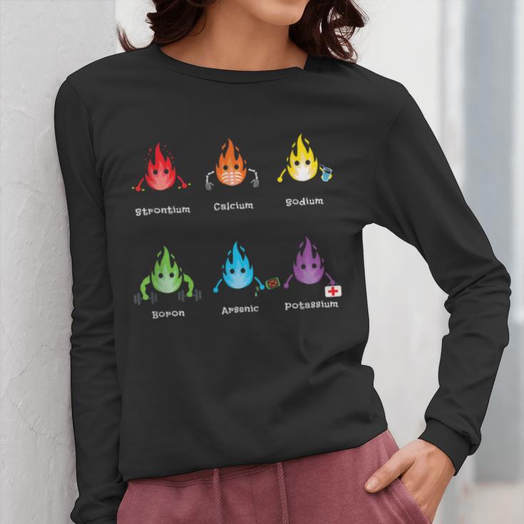 Periodic Elements Chemistry Lovers Science Teacher Women Long Sleeve T-Shirt, Science Teacher Gifts, funny design