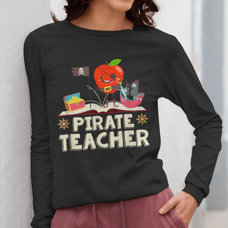 Pirate Teacher Men Women Kids Women Long Sleeve T-Shirt, funny design