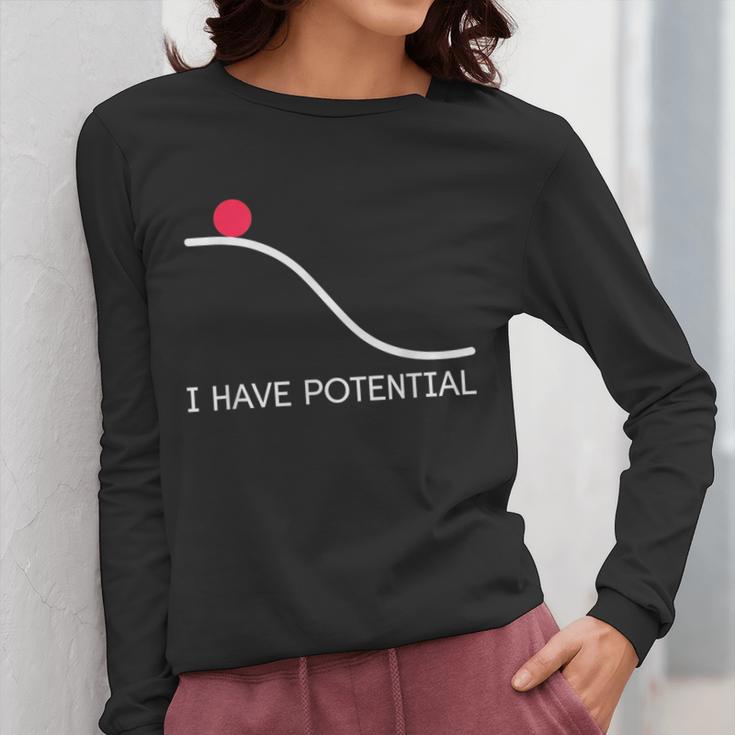 I Have Potential Energy Physics Science Teachers Women Long Sleeve T-Shirt, Science Teacher Gifts, funny design I Have Potential Energy Physics Science Teachers Women Long Sleeve T-Shirt, Science Teacher Gifts, funny design