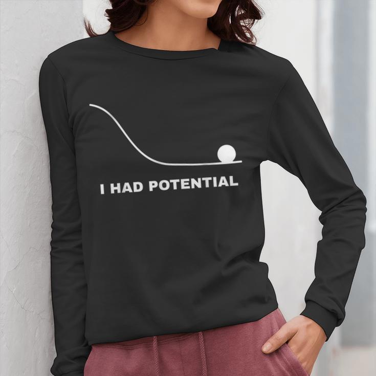 I Had Potential Physics Science Physics Teachers Students Women Long Sleeve T-Shirt, Science Teacher Gifts, funny design I Had Potential Physics Science Physics Teachers Students Women Long Sleeve T-Shirt, Science Teacher Gifts, funny design