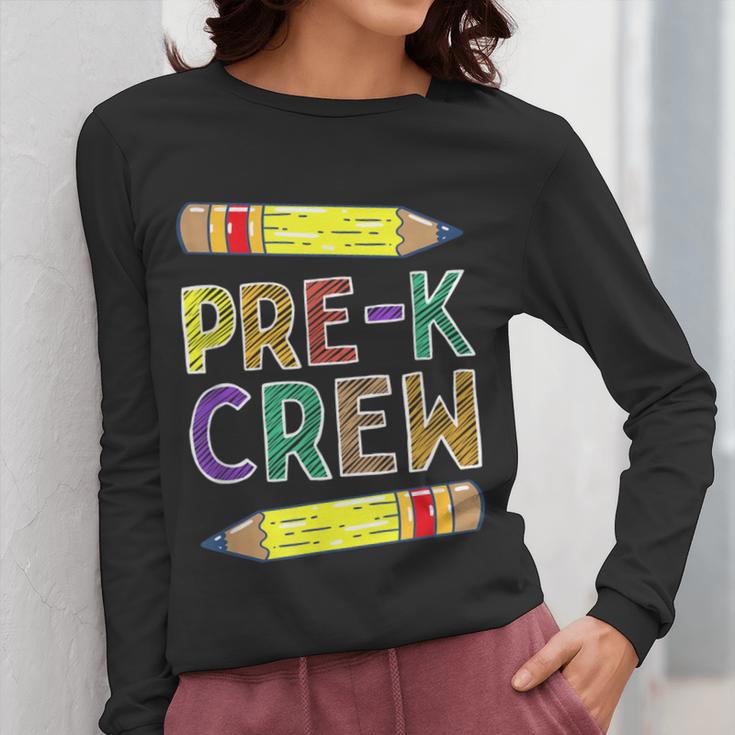 Pre-K Crew PreK Teachers Back To School Women Long Sleeve T-Shirt, funny design Pre-K Crew PreK Teachers Back To School Women Long Sleeve T-Shirt, funny design