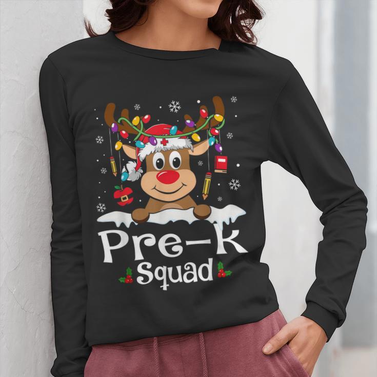 Pre-k Teacher Squad Reindeer Teacher Christmas Women Long Sleeve T-Shirt, funny design Pre-k Teacher Squad Reindeer Teacher Christmas Women Long Sleeve T-Shirt, funny design