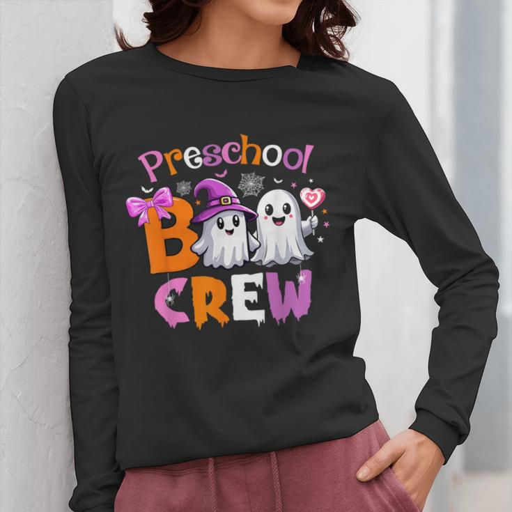 Preschool Boo Crew Preschool Halloween Costume Teacher Kid Women Long Sleeve T-Shirt, funny design Preschool Boo Crew Preschool Halloween Costume Teacher Kid Women Long Sleeve T-Shirt, funny design