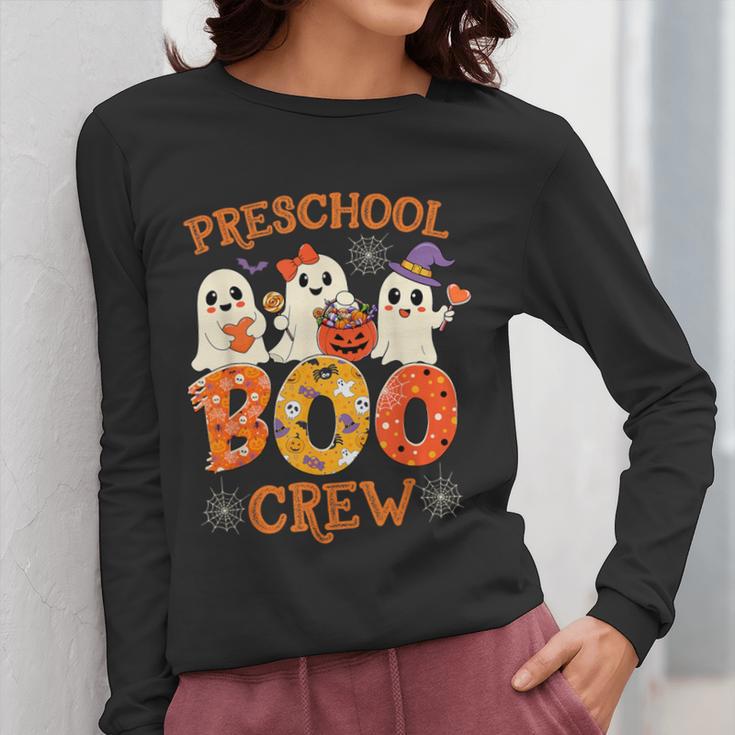 Preschool Boo Crew Halloween Costume For Teacher Kids Women Long Sleeve T-Shirt, funny design Preschool Boo Crew Halloween Costume For Teacher Kids Women Long Sleeve T-Shirt, funny design