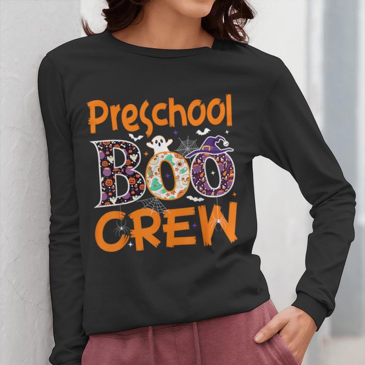 Preschool Boo Crew Preschool Halloween Teacher Women Long Sleeve T-Shirt, funny design Preschool Boo Crew Preschool Halloween Teacher Women Long Sleeve T-Shirt, funny design