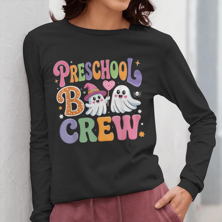 Preschool Boo Crew Preschool Teacher Student Halloween Women Long Sleeve T-Shirt, funny design Preschool Boo Crew Preschool Teacher Student Halloween Women Long Sleeve T-Shirt, funny design