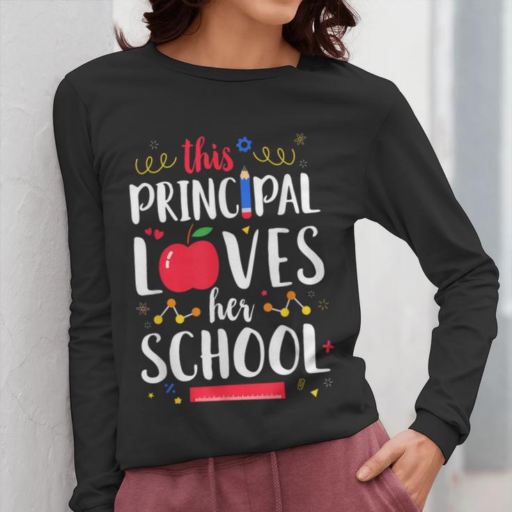 This Principal Loves Her School Teacher Appreciation Women Long Sleeve T-Shirt, funny design This Principal Loves Her School Teacher Appreciation Women Long Sleeve T-Shirt, funny design