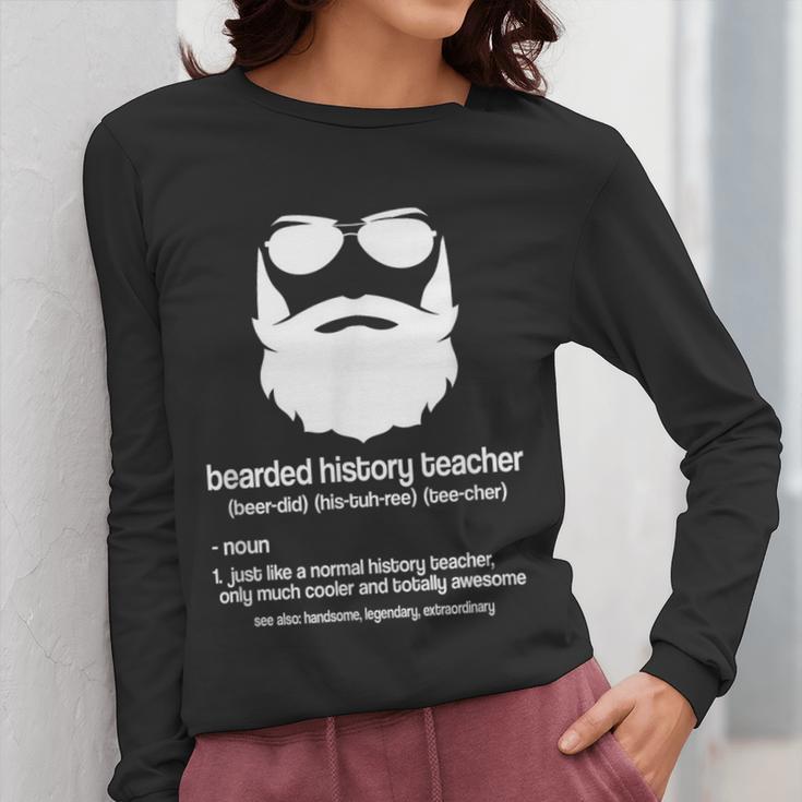 Professor Ancient Teaching Education Bearded History Teacher Women Long Sleeve T-Shirt, History Teacher Gifts, funny design Professor Ancient Teaching Education Bearded History Teacher Women Long Sleeve T-Shirt, History Teacher Gifts, funny design