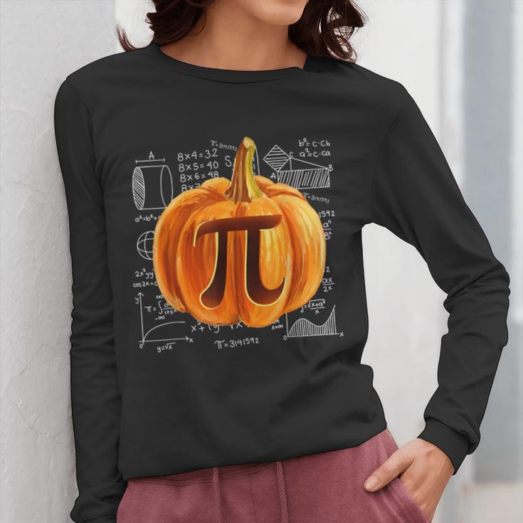 Pumpkin Pie Halloween Thanksgiving Math Teacher Pi Day Women Long Sleeve T-Shirt, funny design Pumpkin Pie Halloween Thanksgiving Math Teacher Pi Day Women Long Sleeve T-Shirt, funny design