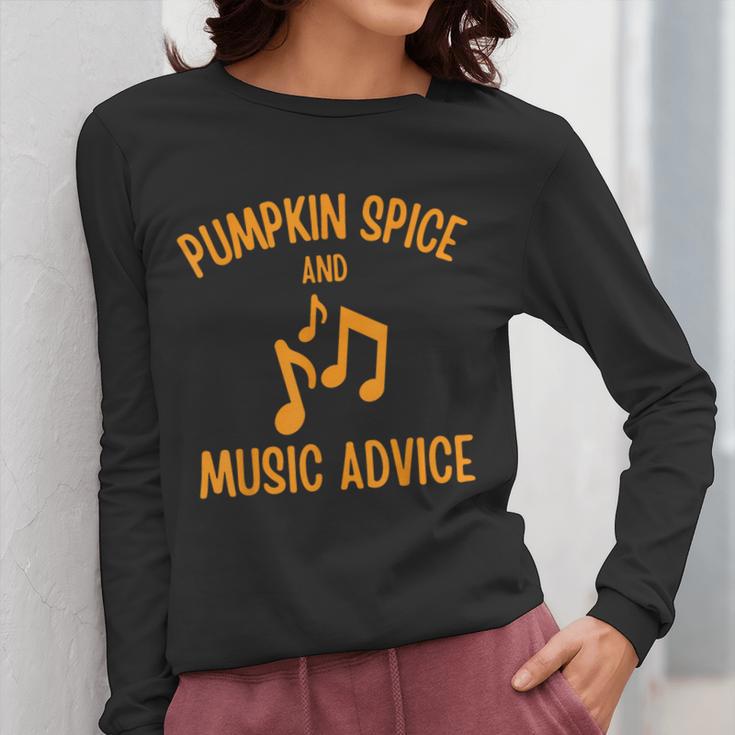 Pumpkin Spice And Music Advice Music Teacher Halloween Women Long Sleeve T-Shirt, funny design Pumpkin Spice And Music Advice Music Teacher Halloween Women Long Sleeve T-Shirt, funny design