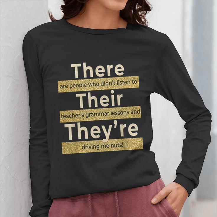 There Their They'Re T Shirt English Grammar Teacher For Men Women Women Long Sleeve T-Shirt, English Teacher Gifts, funny design There Their They'Re T Shirt English Grammar Teacher For Men Women Women Long Sleeve T-Shirt, English Teacher Gifts, funny design