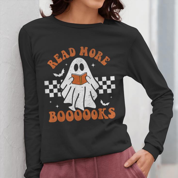 Read More Books Cute Ghost Reading Book Teacher Halloween Women Long Sleeve T-Shirt, funny design Read More Books Cute Ghost Reading Book Teacher Halloween Women Long Sleeve T-Shirt, funny design