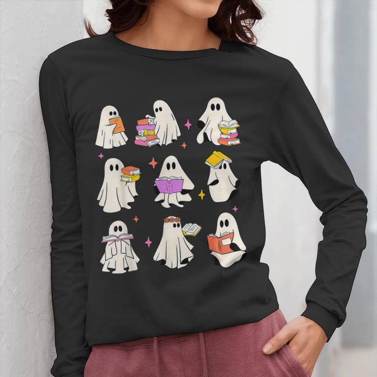 Read More Books Spooky Teacher Halloween Ghost Reading Book Women Long Sleeve T-Shirt, funny design Read More Books Spooky Teacher Halloween Ghost Reading Book Women Long Sleeve T-Shirt, funny design