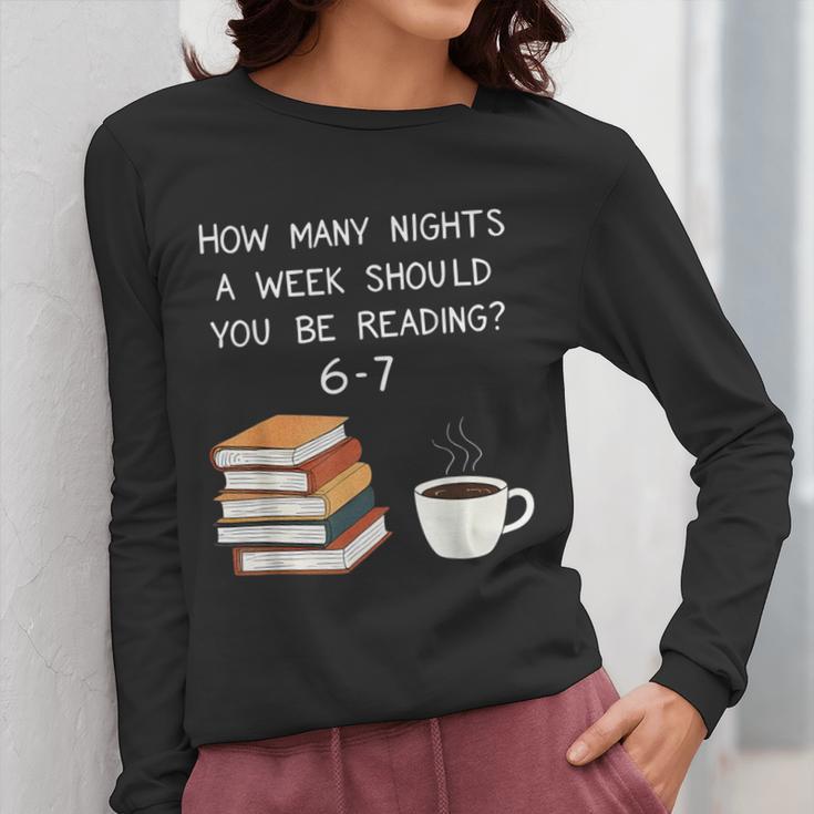 Reading 67 Six Seven Meme English Teacher Book Lover Women Long Sleeve T-Shirt, English Teacher Gifts, funny design