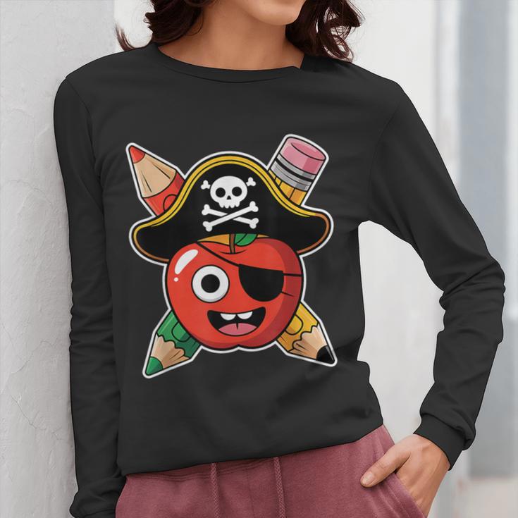 School International Talk Like A Pirate Day Pirate Teacher Women Long Sleeve T-Shirt, funny design School International Talk Like A Pirate Day Pirate Teacher Women Long Sleeve T-Shirt, funny design