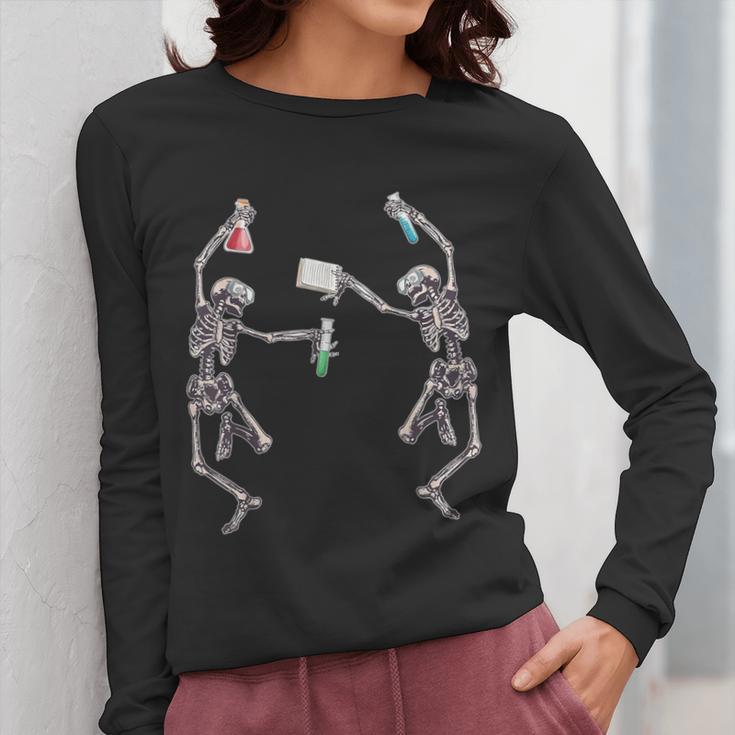 Science Teacher Dancing Skeleton Halloween Chemist Scientist Women Long Sleeve T-Shirt, Science Teacher Gifts, funny design Science Teacher Dancing Skeleton Halloween Chemist Scientist Women Long Sleeve T-Shirt, Science Teacher Gifts, funny design