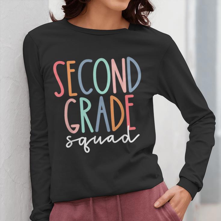 Second Grade Squad 2nd Grade Teacher Women Back To School Women Long Sleeve T-Shirt, 2nd Grade Teacher Gifts, funny design Second Grade Squad 2nd Grade Teacher Women Back To School Women Long Sleeve T-Shirt, 2nd Grade Teacher Gifts, funny design