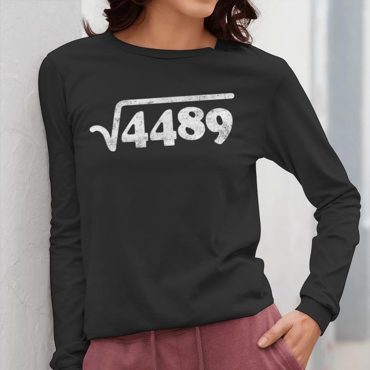 Sixty Seven 67 Meme Square Root 4489 Slang Math Teacher Women Long Sleeve T-Shirt, funny design
