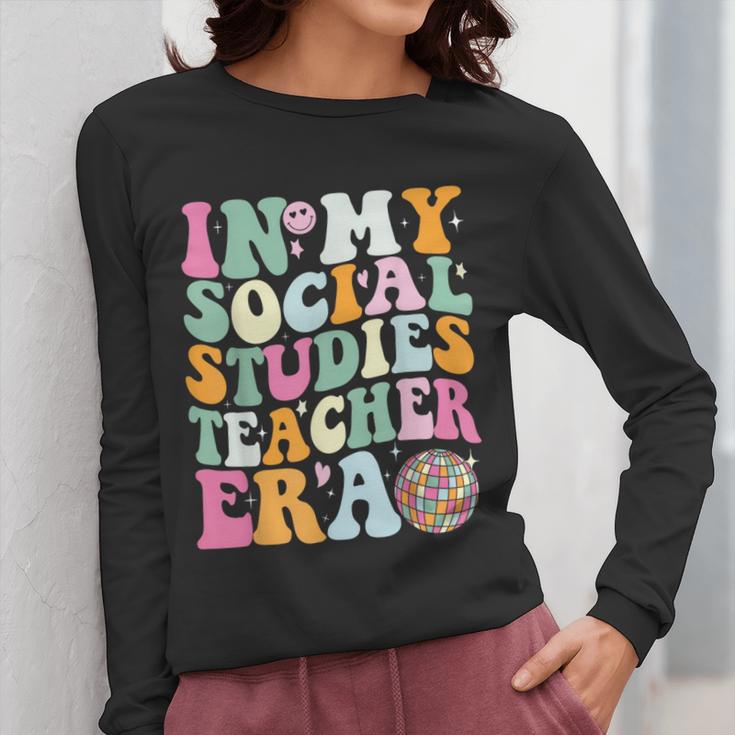 In My Social Studies Teacher Era Cute Social Studies Teacher Women Long Sleeve T-Shirt, funny design