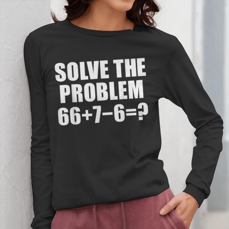 Solve The Problem 67 Meme Six Seven Elementary Math Teacher Women Long Sleeve T-Shirt, funny design Solve The Problem 67 Meme Six Seven Elementary Math Teacher Women Long Sleeve T-Shirt, funny design