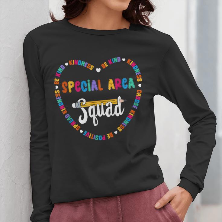 Special Area Squad Team Be Kind School Special Area Teacher Men Women Kids Women Long Sleeve T-Shirt, funny design Special Area Squad Team Be Kind School Special Area Teacher Men Women Kids Women Long Sleeve T-Shirt, funny design