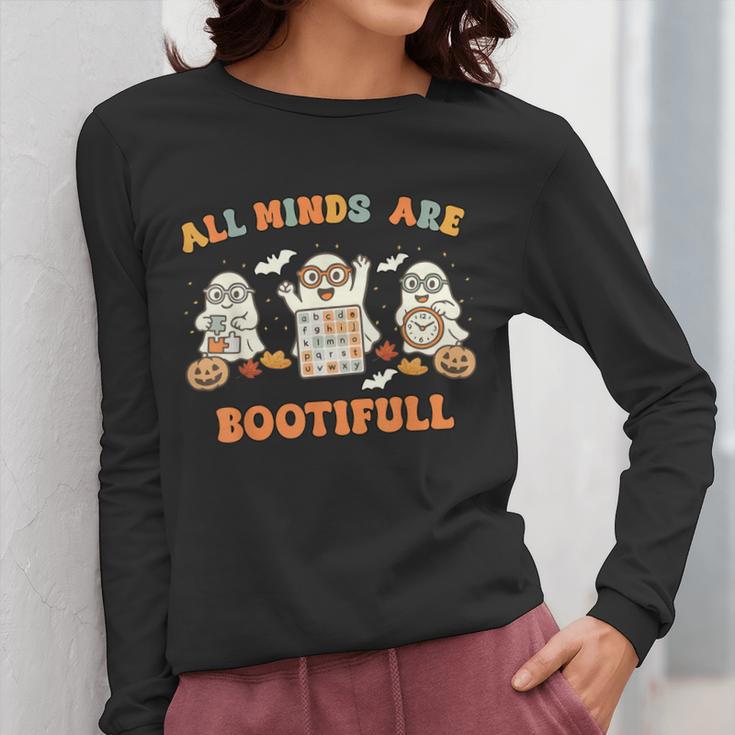 Special Education All Minds SPED Teacher Ghost Halloween Women Long Sleeve T-Shirt, funny design Special Education All Minds SPED Teacher Ghost Halloween Women Long Sleeve T-Shirt, funny design