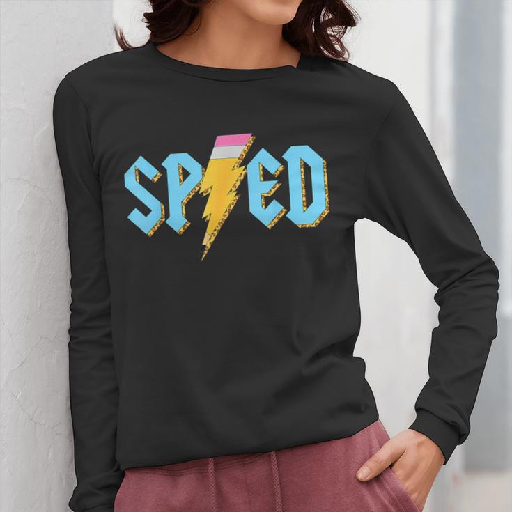Special Education SPED Rocks Teacher Back To School Rock Women Long Sleeve T-Shirt, funny design