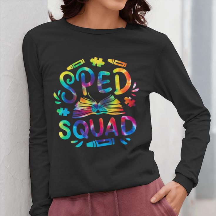 Special Education Teacher Sped Squad SPED Teacher Tie Dye Women Long Sleeve T-Shirt, funny design Special Education Teacher Sped Squad SPED Teacher Tie Dye Women Long Sleeve T-Shirt, funny design