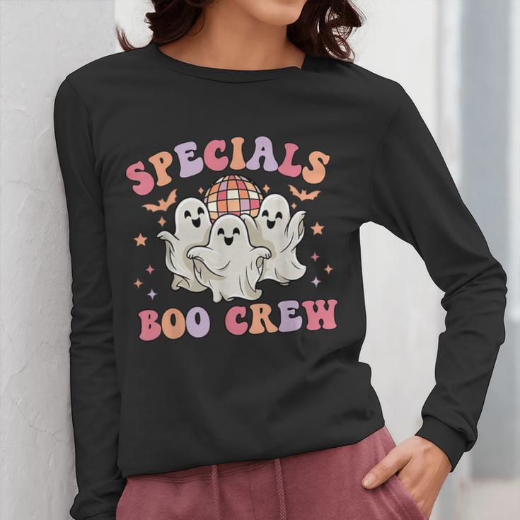 Specials Boo Crew Art Music Pe Tech Teacher Ghost Halloween Women Long Sleeve T-Shirt, Pe Teacher Gifts, funny design