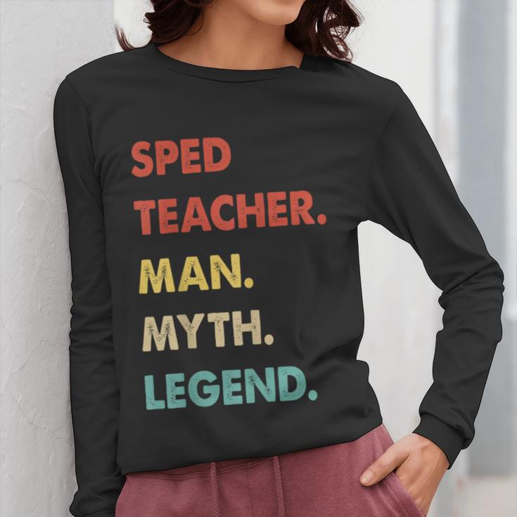 Sped Teacher Man Myth Legend Women Long Sleeve T-Shirt, funny design