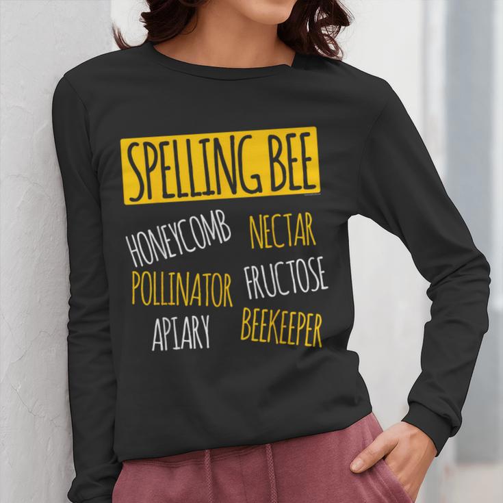 Spelling Bee Halloween Pun Costume Beekeeper Teacher Women Long Sleeve T-Shirt, funny design Spelling Bee Halloween Pun Costume Beekeeper Teacher Women Long Sleeve T-Shirt, funny design