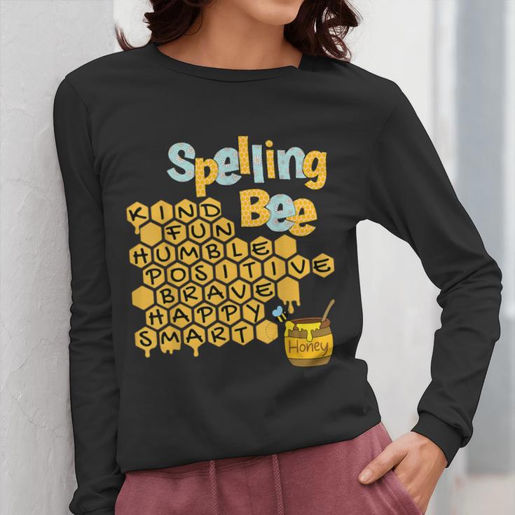 Spelling Bee Kind Positive Kindness Women Teacher Women Long Sleeve T-Shirt, funny design Spelling Bee Kind Positive Kindness Women Teacher Women Long Sleeve T-Shirt, funny design