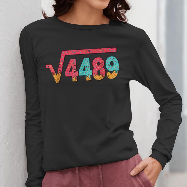 Square Root 4489 Slang Math Teacher Six Seven 6 7 Meme 67 Women Long Sleeve T-Shirt, funny design