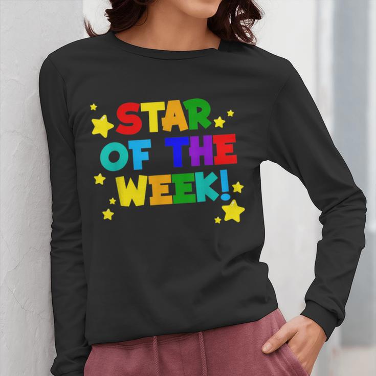 Star Of The Week Cheerful Recognition Student Teachers Class Men Women Kids Women Long Sleeve T-Shirt, funny design Star Of The Week Cheerful Recognition Student Teachers Class Men Women Kids Women Long Sleeve T-Shirt, funny design