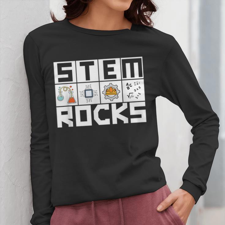 STEM Rocks Science Technology Engineering Math STEM Teacher Women Long Sleeve T-Shirt, Science Teacher Gifts, funny design STEM Rocks Science Technology Engineering Math STEM Teacher Women Long Sleeve T-Shirt, Science Teacher Gifts, funny design