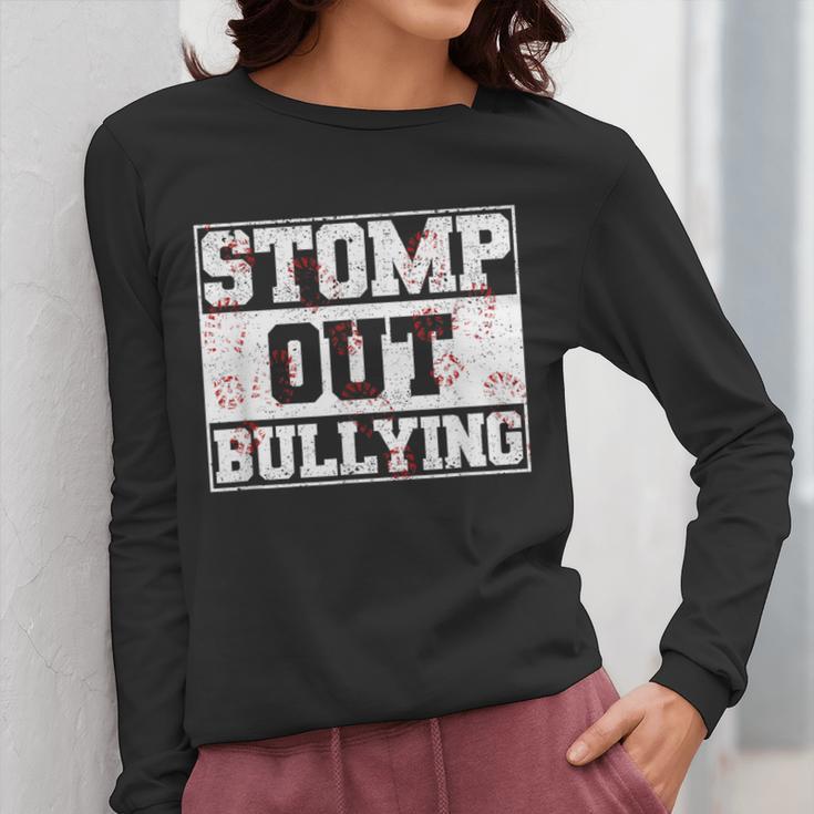Stomp Out Bullying Back To School Education Teacher Women Long Sleeve T-Shirt, funny design Stomp Out Bullying Back To School Education Teacher Women Long Sleeve T-Shirt, funny design