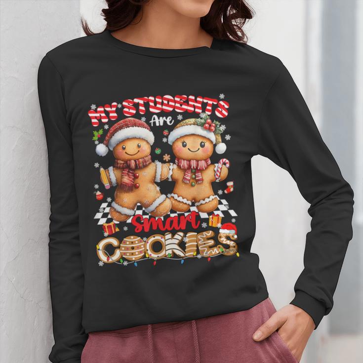 My Student Are Smart Cookies Pjs Christmas Xmas Teacher Women Long Sleeve T-Shirt, funny design My Student Are Smart Cookies Pjs Christmas Xmas Teacher Women Long Sleeve T-Shirt, funny design