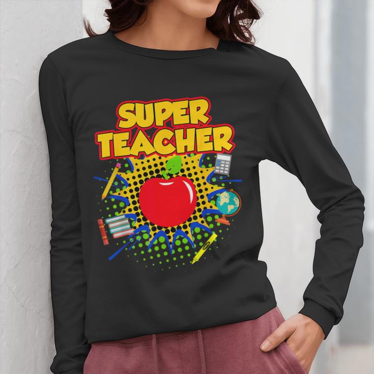 Superhero Teacher Appreciation Teaching Tee Women Long Sleeve T-Shirt, funny design Superhero Teacher Appreciation Teaching Tee Women Long Sleeve T-Shirt, funny design