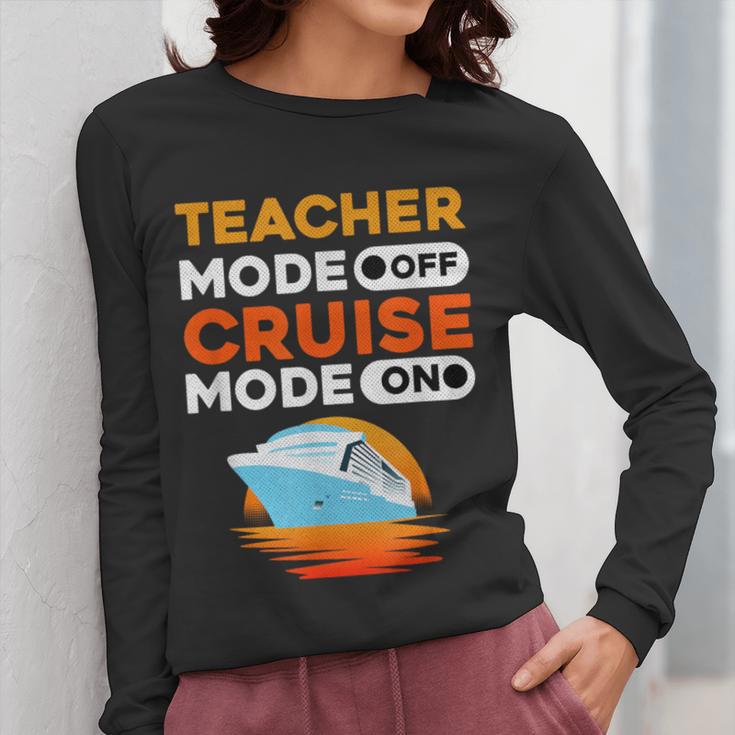 Teacher Cruise Shirt Cruise Mode Men Women Women Long Sleeve T-Shirt, funny design