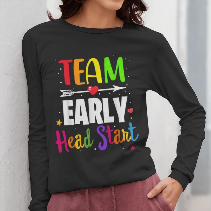 Teacher Early Childhood Education Preschool Head Start Crew Women Long Sleeve T-Shirt, funny design