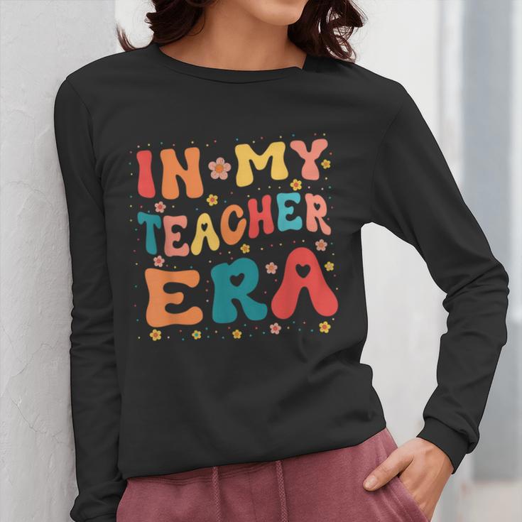 In My Teacher Era First Day Of School Back To School Retro Women Long Sleeve T-Shirt, funny design In My Teacher Era First Day Of School Back To School Retro Women Long Sleeve T-Shirt, funny design