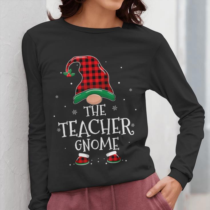 Teacher Gnome Xmas Family Matching Plaid Christmas Gnomes Women Long Sleeve T-Shirt, funny design Teacher Gnome Xmas Family Matching Plaid Christmas Gnomes Women Long Sleeve T-Shirt, funny design