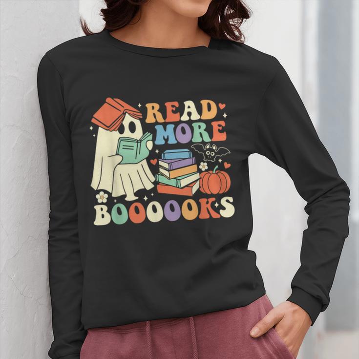Teacher Halloween Cute Booooks Ghost Read More Books Women Long Sleeve T-Shirt, funny design Teacher Halloween Cute Booooks Ghost Read More Books Women Long Sleeve T-Shirt, funny design