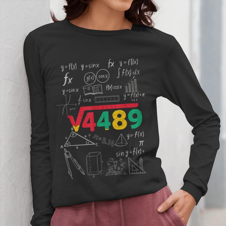 Teacher Math 67 Meme Square Root 4489 Slang Six Seven Women Long Sleeve T-Shirt, funny design