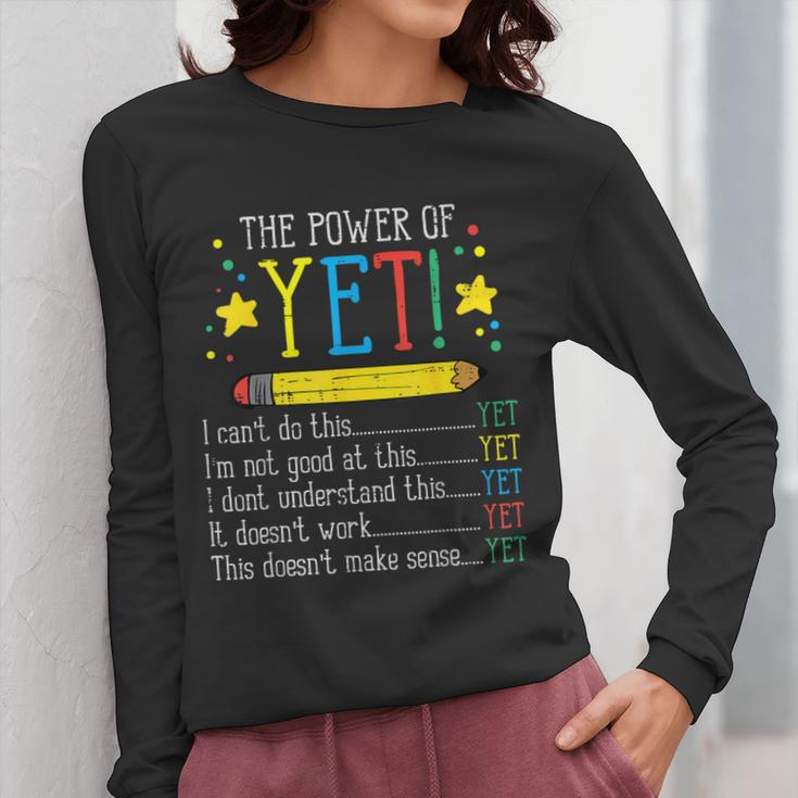 Teacher Power Of Yet Cant Do This Inspirational Women Men Women Long Sleeve T-Shirt, funny design Teacher Power Of Yet Cant Do This Inspirational Women Men Women Long Sleeve T-Shirt, funny design