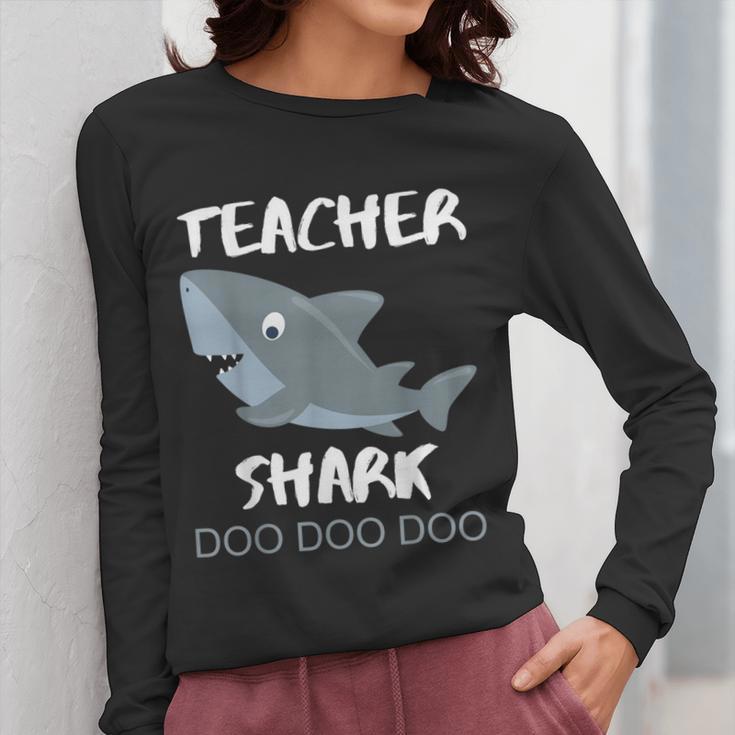 Teacher Shark Shirt Christmas Idea For Him Her Women Long Sleeve T-Shirt, funny design Teacher Shark Shirt Christmas Idea For Him Her Women Long Sleeve T-Shirt, funny design