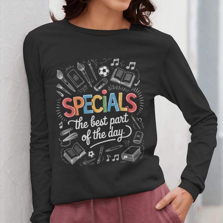 Teacher Specials The Best Part Of The Day Specials Squad Women Long Sleeve T-Shirt, funny design