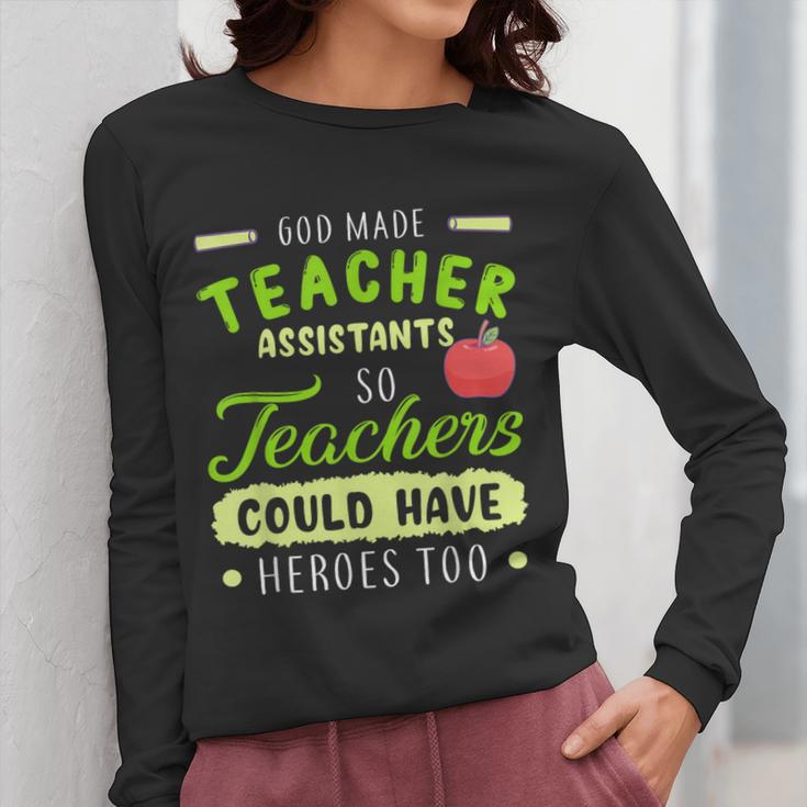 Teacher Teaching Assistant Aide Hero Women Long Sleeve T-Shirt, funny design Teacher Teaching Assistant Aide Hero Women Long Sleeve T-Shirt, funny design