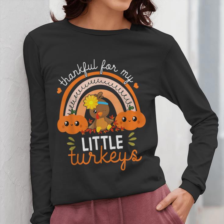 Teacher Thanksgiving Shirt Thankful For My Little Turkeys Women Long Sleeve T-Shirt, funny design Teacher Thanksgiving Shirt Thankful For My Little Turkeys Women Long Sleeve T-Shirt, funny design