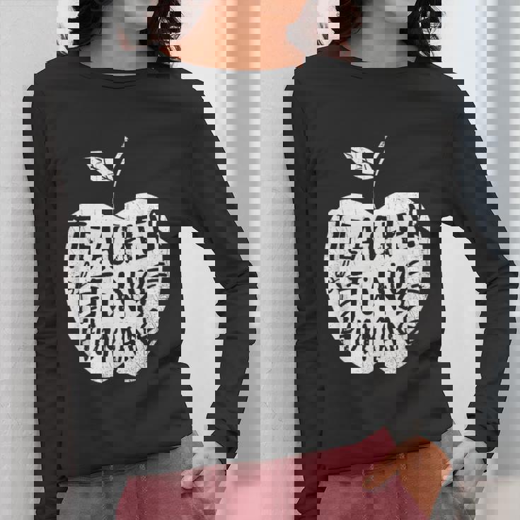 Teacher Of Tiny Humans Preschool Kindergarten Teacher Women Long Sleeve T-Shirt, funny design